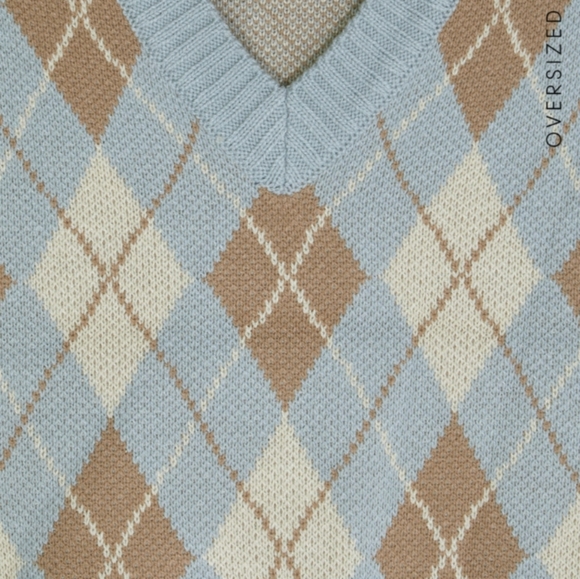 Oak & Fort Argyle Sweater Vest - Picture 3 of 4